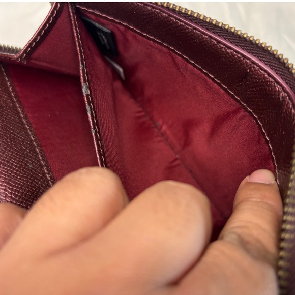 Coach Double Zipper Glitter Wallet Wristlet - Picture 8 of 15